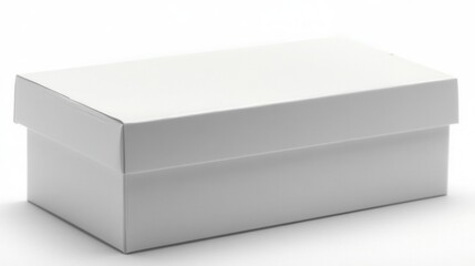 Naklejka premium Blank white shoebox (11)