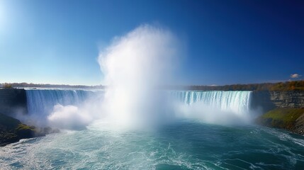 Awe-inspiring Essence of Waterfalls. Perpetual Cascade and Eternal Existence of Majestic Natural Marvels.