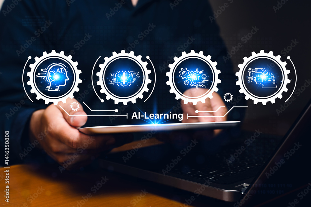 Poster ai learning tools revolutionizing business strategies in modern technology environments for enhanced