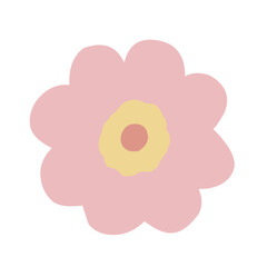 colorful spring floral elements vector illustration set.