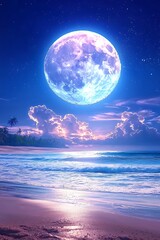 Moonlit Beach Fantasy