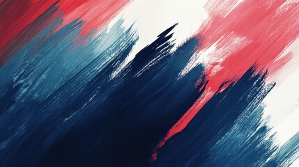 Abstract Blue Red White Paint Strokes Background Texture
