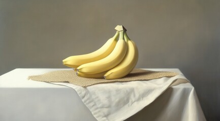 Still life of bananas
