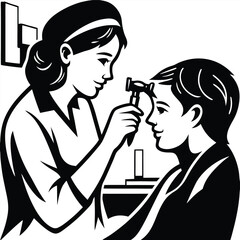 Female Doctor Using Reflex Hammer on Male Patient