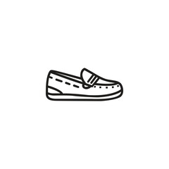 Loafer shoes logo template