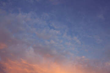 Beautiful dramatic sky background. Sunset sky background. Sky with clouds