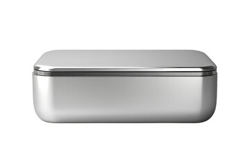 Fototapeta premium Sleek silver UV sterilizer box modern design perfect for sanitizing personal items on the go featuring a seamless polished finish with a on transparent background