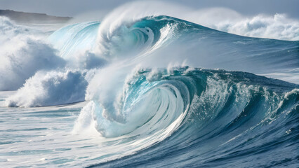 Abstract waves and curves illustrating algorithmic movements.