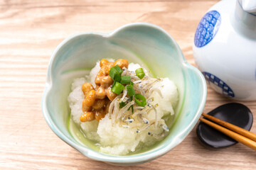 納豆じゃこおろし