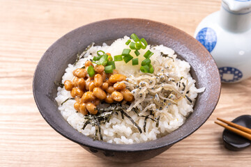 納豆じゃこおろし丼