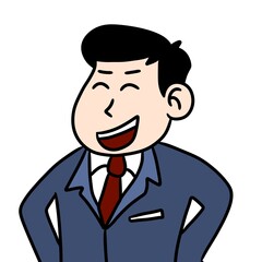businessman cartoon illustration graphic design