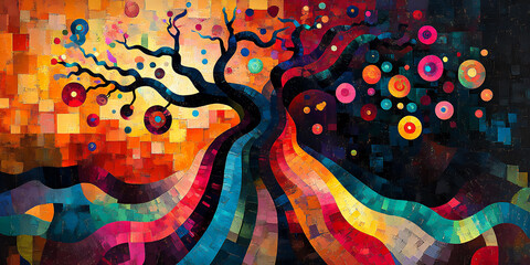 fragmented upward abstract peruvian growth