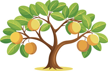 A vibrant vector art illustration showcasing delicious marula fruit with rich colors and detailed textures, perfect for food-themed design projects.