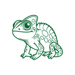 chameleon vector illustration
