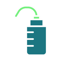Minimalist Nasal Rinse Bottle Graphic Illustration