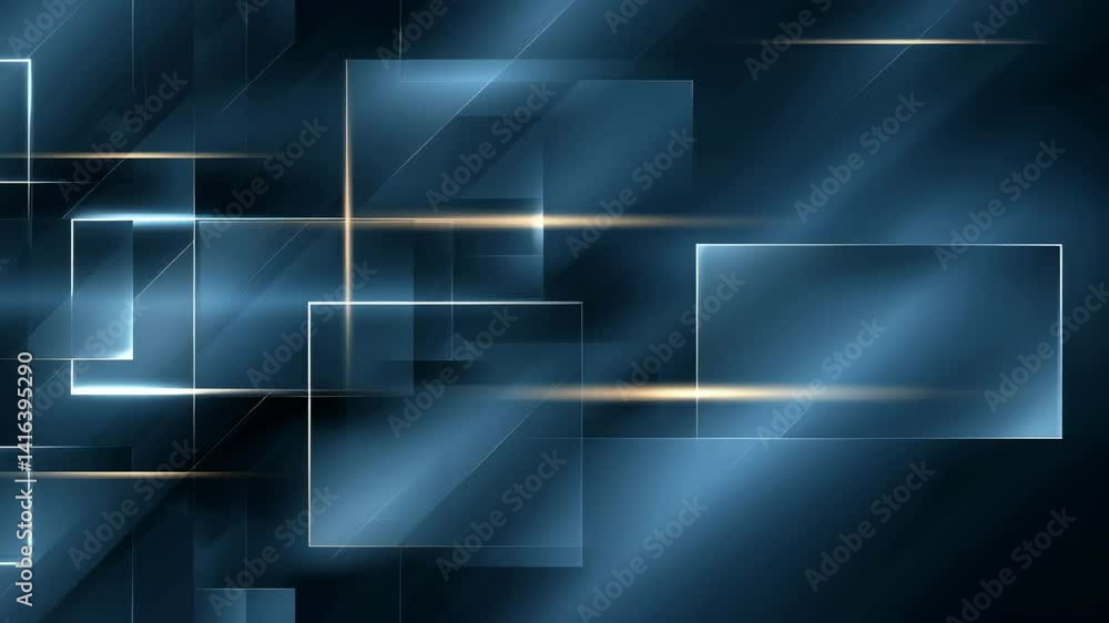 Poster futuristic blue technology background with abstract arrows and geometric patterns