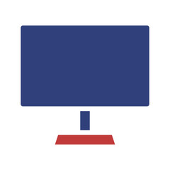 Stylized Computer Screen Graphic Element Design