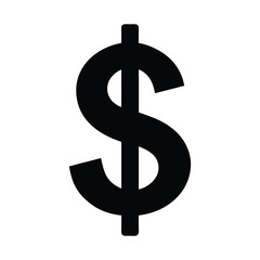 Dollar Sign Stencil Icon Beautiful Elements Vector Illustration