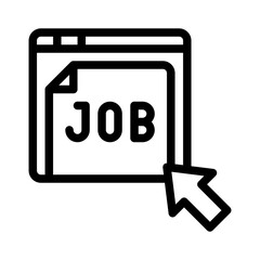 job posting line icon