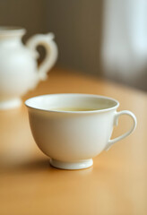 close up of a cup on a table