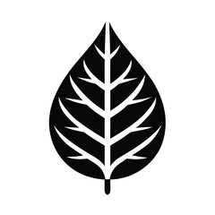 Fototapeta premium Leaf Stencil Icon Beautiful Elements Vector Illustration