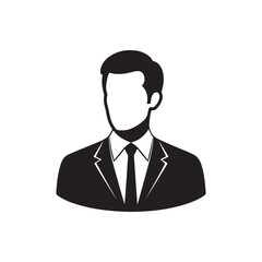 Business avatar silhouette design