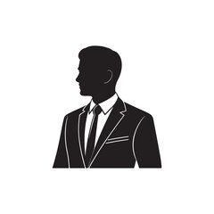 Business avatar silhouette design