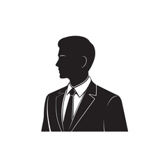 Business avatar silhouette design