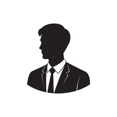 Business avatar silhouette design
