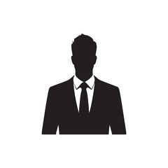 Business avatar silhouette design