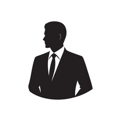 Business avatar silhouette design