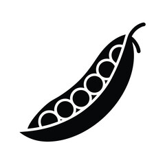 Peas Stencil Icon Beautiful Elements Vector Illustration