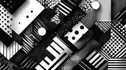 visually rich texture density geometric black and white