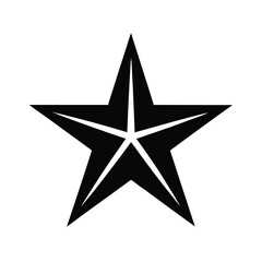Star Stencil Icon Beautiful Elements Vector Illustration