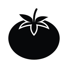 Tomato Stencil Icon Beautiful Elements Vector Illustration