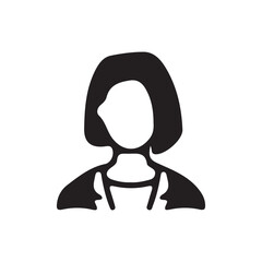 Profile user icons. Person profile avatar with account symbol. Vector Illustration