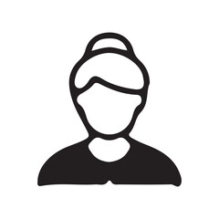 Profile user icons. Person profile avatar with account symbol. Vector Illustration