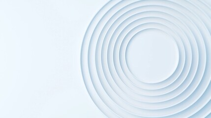 Fototapeta premium A minimalist design featuring concentric circles in soft tones, creating a serene and modern aesthetic.