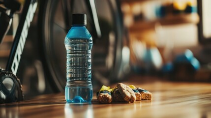 Hydration and Fuel for Cycling: Water Bottle and Energy Bars