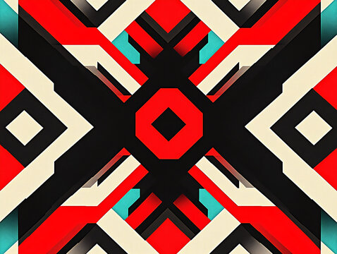 abstract op art afterimage flicker black and white