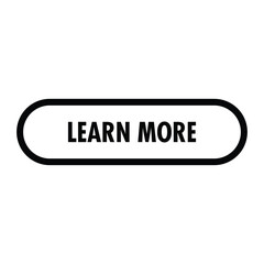 Clean 'Learn More' Button Graphic – Isolated on White Background for Designers