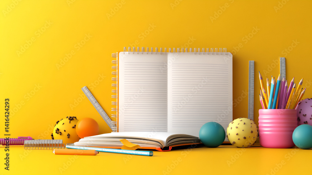 Poster joyful learning tools: open notebook