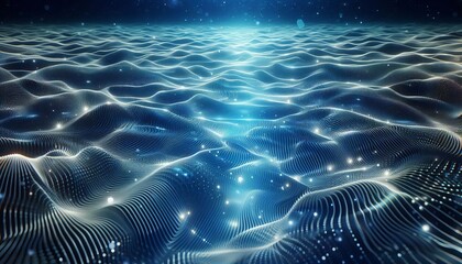 Holographic Ocean Floor projections of gentle waves that reflect