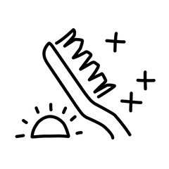 Dental health Line Icons Vector Set.