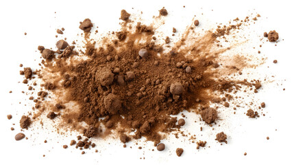 mud stains  sprayed isolated on white background  