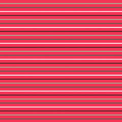 Colorful thin narrow straight parallel stripes on a red background Abstract geometric graphic seamless pattern Minimalist design