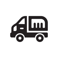 Simple vector illustration of a truck silhouette