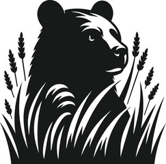 Bear vector animal black silhouette