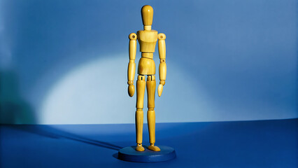 Wooden Artist's Mannequin A Studio Photography Image