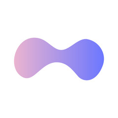 abstract gradient shape element design